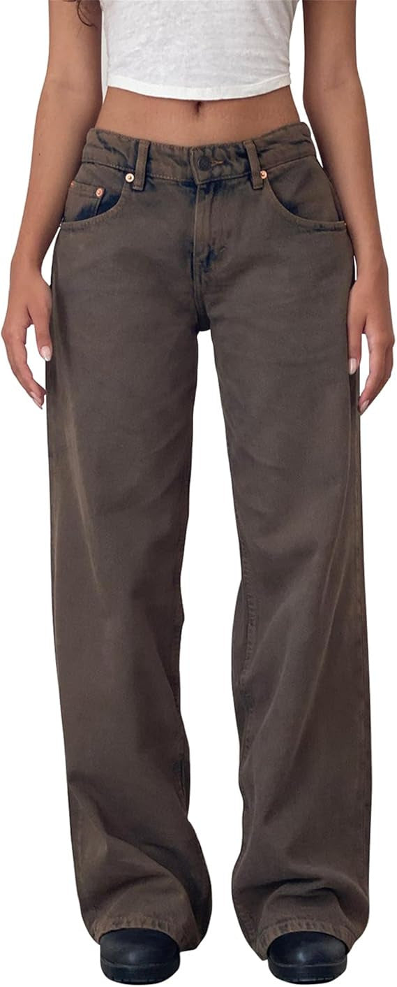 Street Wide Leg Denim Jeans